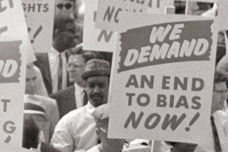 1963 March on Washington Print: Civil Rights Protest Signs image 3