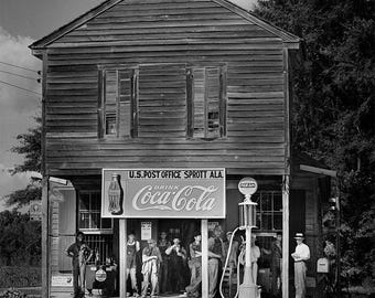 Prott Alabama Post Office Photo, Vintage Black & White (Early 1900s)