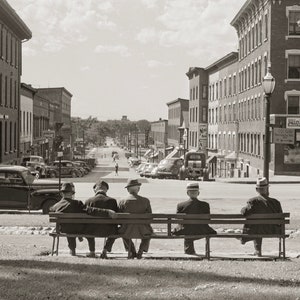 Historical Photo of Saint Albans, Vermont, In the Square, Facing Main Street, 1941 by Jack Delano