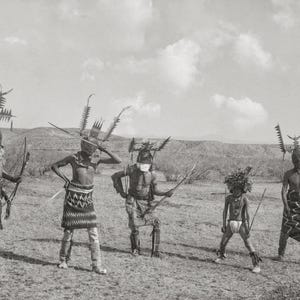Apache Crown Dancers Print: Chiricahua, 1899 American History