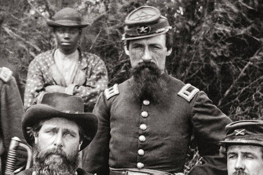 Civil War Photo Washington DC Gen. William Gamble & Staff at - Etsy