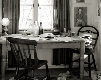 Dylan Thomas&#39;s Writing Shed, Laugharne, Carmarthenshire, País de Gales, Under Milk Wood, Poesia, Poeta, Fotografia de edição limitada, Impressão de belas artes