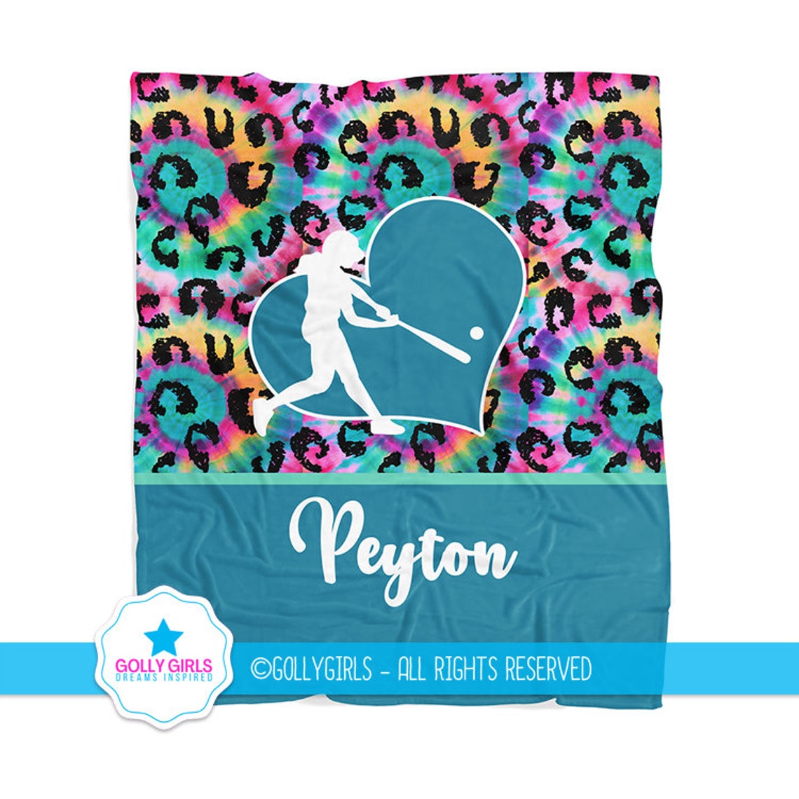 Pattern Print Softball Blanket