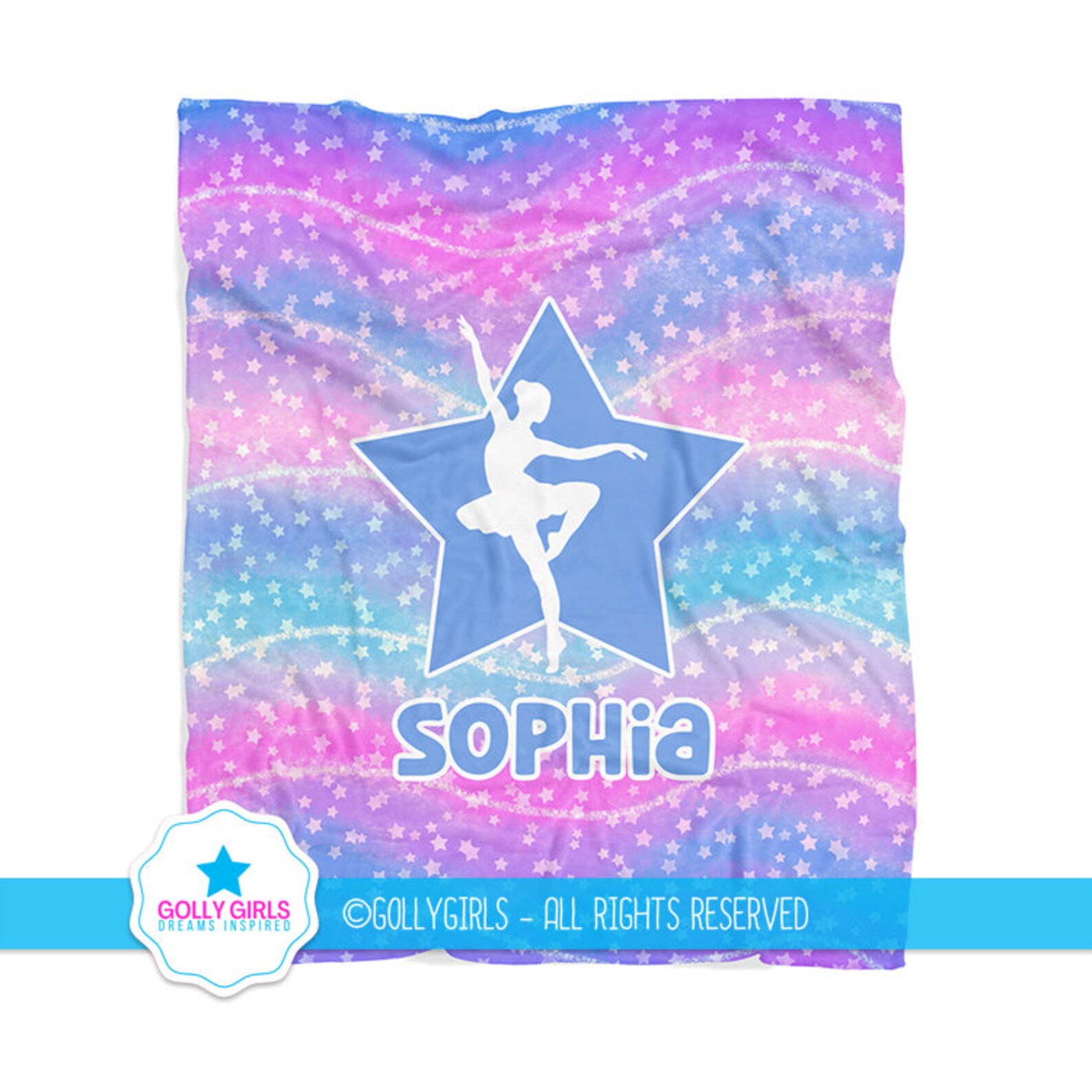 Personalized Dance Blanket Monogrammed Dance Bedding Dance Etsy