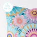 Pink and Turquoise Boho Floral Pattern Throw Pillow and / or Cover - Etsy