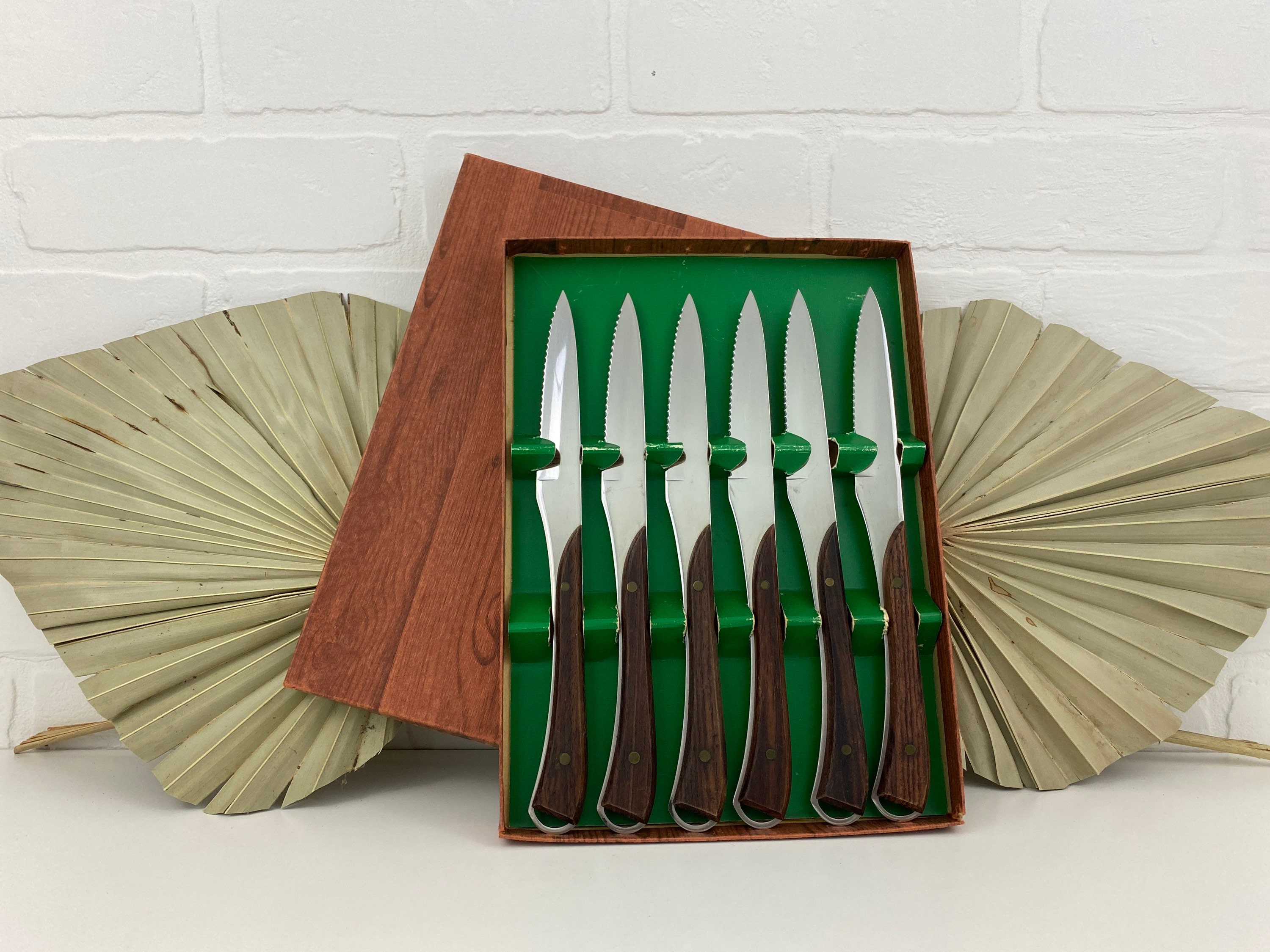 Jean Dubost Laguiole 12pc Steak Knife & Fork Set, Turquoise