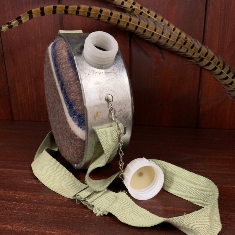 Vintage Camping Canteen Hunting Canteen Water Bottle Etsy