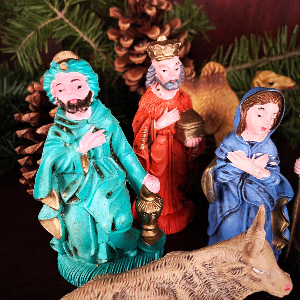 Vintage Nativity Set Nativity Scene Italy Etsy Canada