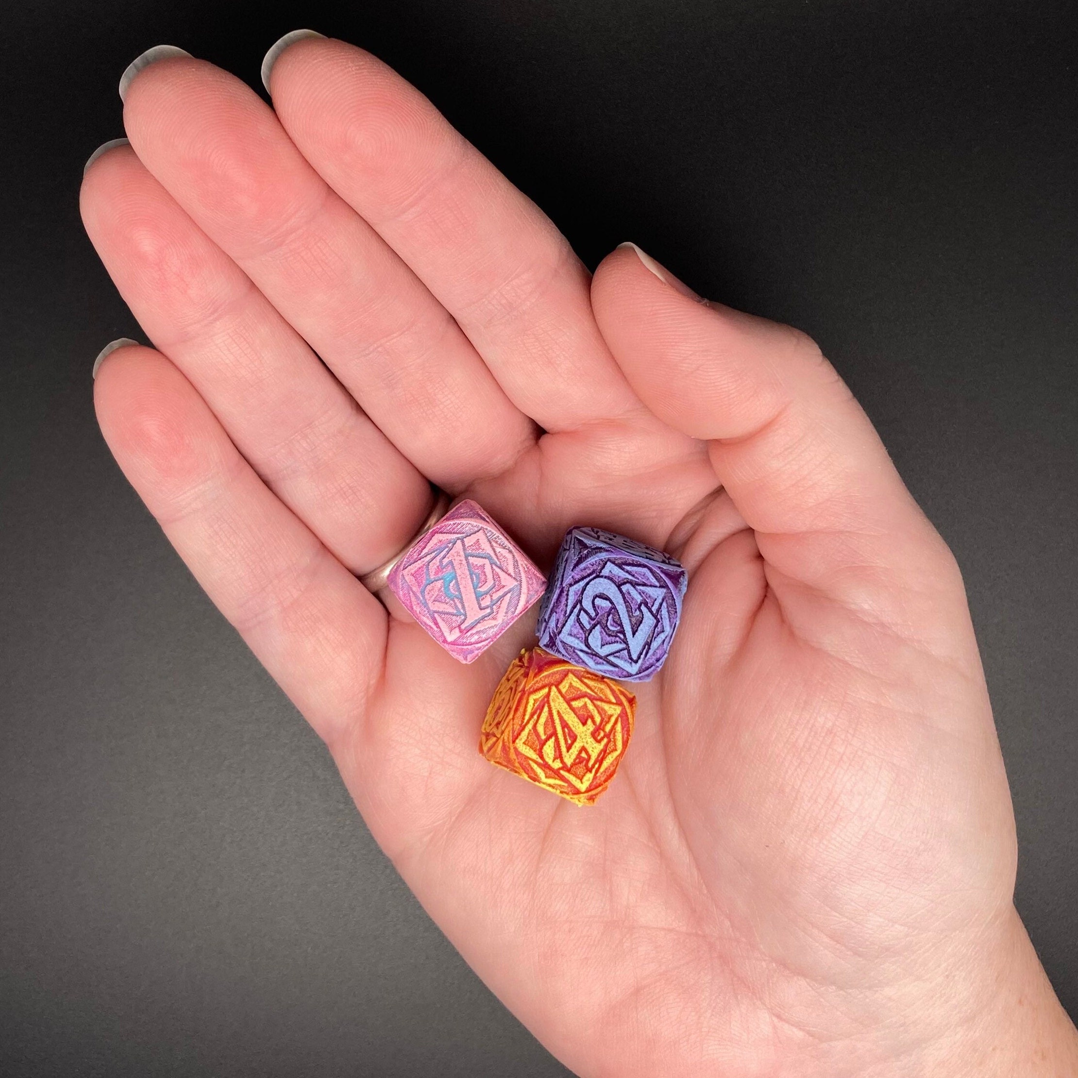 ROSE Dice for Tabletop Gaming Pastel Aesthetics Etsy
