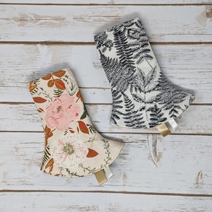 Florals and Ferns Reversible Curved Suckpads Ergo360 Lillebaby Drool pads Lillebaby Tula Ergo Happy Baby Sakura curved drool Artipoppe