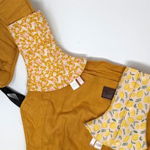 Lemons and Florals Reversible Curved Suckpads - Ergo360 Lillebaby Drool Pads Lillebaby, Tula, Ergo, Happy Baby Carrier, Sakura Artipoppe