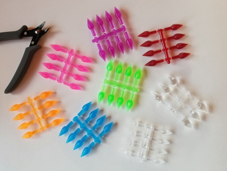 Medium Clear Ceramic Christmas Tree Light Pegs / Etsy