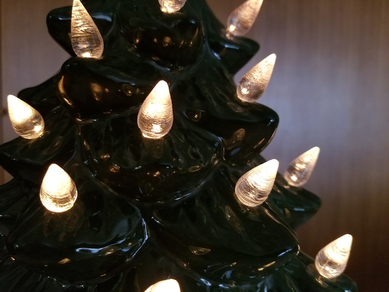 Large clear Ceramic Christmas Tree Light Pegs / Etsy