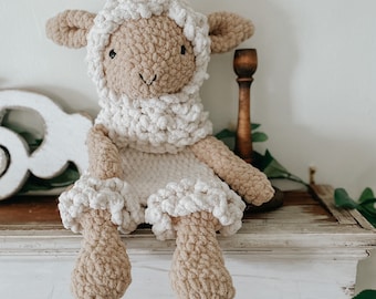 Lamb lovey / sheep snuggly / plush sheep / Easter