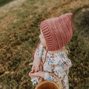 Classic Pixie bonnet / crochet pixie bonnet / pixie hat image 1