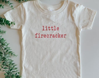 Little firecracker shirt / 4th of July shirt