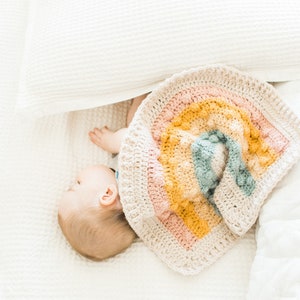 Rainbow baby lovey / custom rainbow lovey