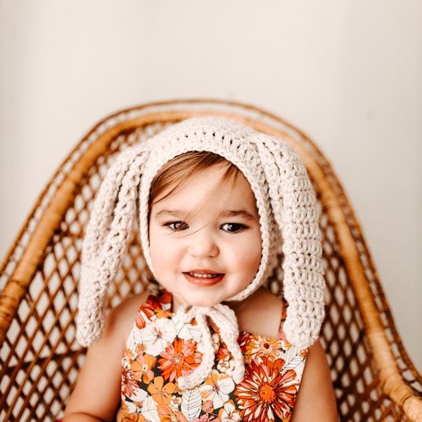 Bunny bonnet / bunny hat / Easter hat /Easter bonnet /