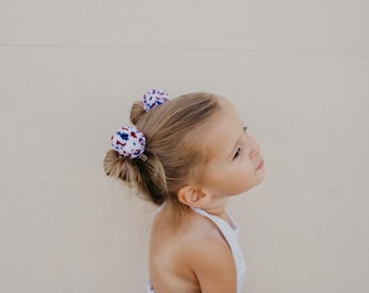 4th of July hair clip / red white and blue clips / pigtail clips