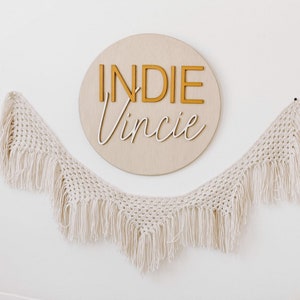 boho tassel garland / boho bunting / boho garland / macrame wall decor / crochet garland