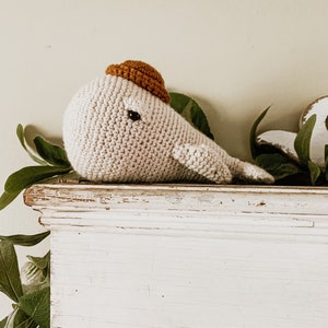 Winston the Whale / stuffed whale / crochet whale