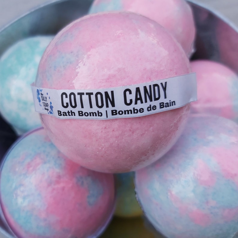 Cotton Candy Bath Bomb Popular Sweet Scented Bath Fizzie Etsy Canada