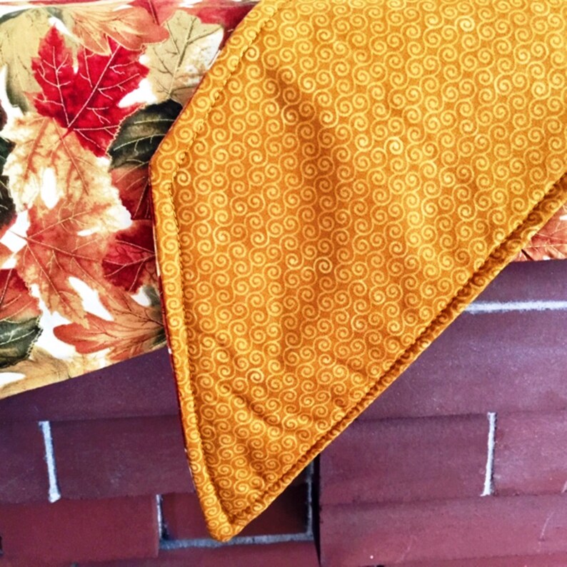 Fall Mantel Scarf in Three Different FabricsAutumn Mantel Etsy