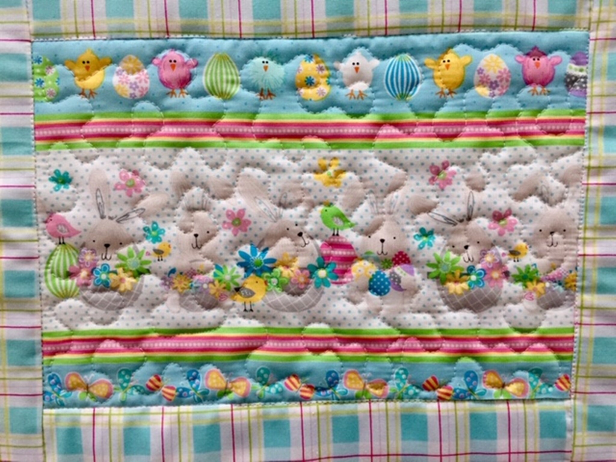 Set of Two Quilted Easter Placemats Handmade Quilted Easter Etsy