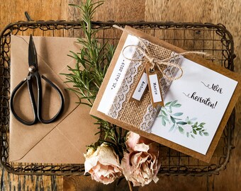 Hochzeitseinladungen Papeterie Gastgeschenke Vintage Von Casaromi