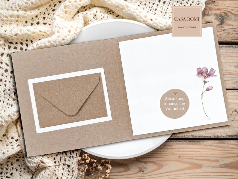 Wedding card, wedding congratulations card, wedding money gift, personalized wedding card, wedding wishes, MOUKI 2 image 6