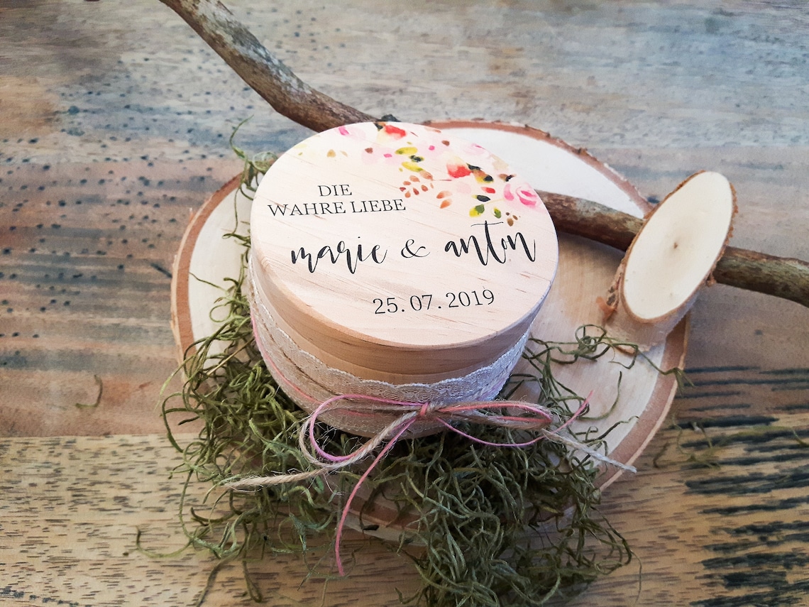 TOPPERFUN Herz Ringkissen Mit Strass - Romantischer Ringhalter Für Hochzeitszeremonie