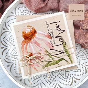 Glückwunschkarte zur Taufe, Geburt, Karte zur Taufe, Geburtskarte, Glückwunsch zum Baby, Babykarte, Mädchen, Junge, personalisiert, LUCA