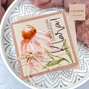 Glückwunschkarte zum Geburtstag, Geburtstagskarte personalisiert, Happy Birthday Karte, Alles Liebe zum Geburtstag, Frau, Freundin, LUCA