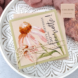Glückwunschkarte zum Geburtstag, Geburtstagskarte personalisiert, Happy Birthday Karte, Alles Liebe zum Geburtstag, Frau, Freundin, LUCA