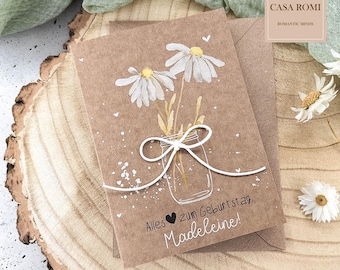Personalized birthday card, Happy birthday!, Birthday card, Card for best friend, Mom, Colleague, Marla