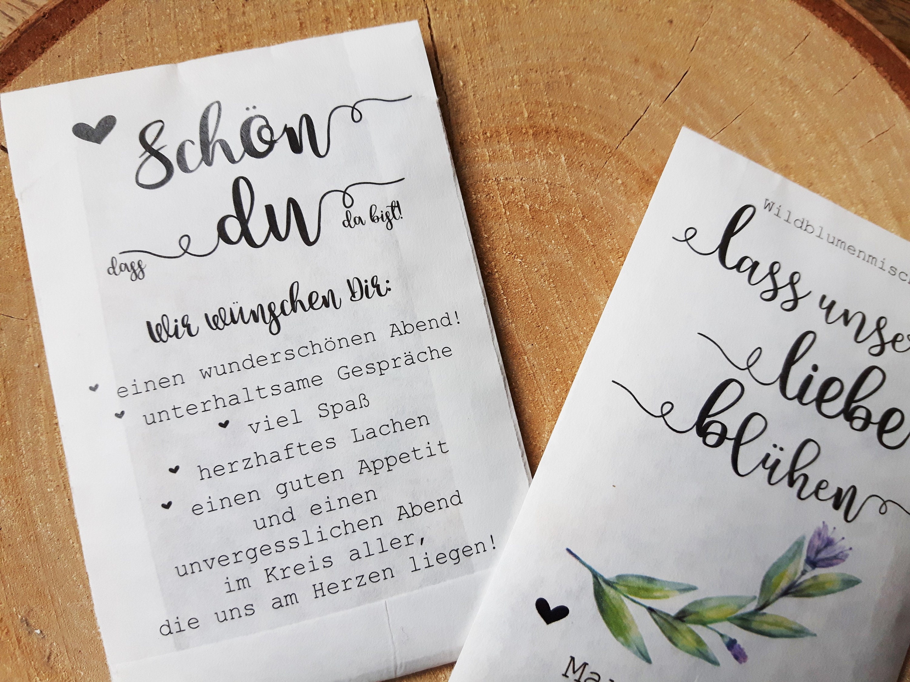 10x Gastgeschenk Hochzeit Blumensamen Vintage Etsy