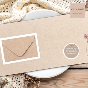 Wedding card, wedding congratulations card, wedding money gift, personalized wedding card, wedding wishes, MOUKI 2 image 5