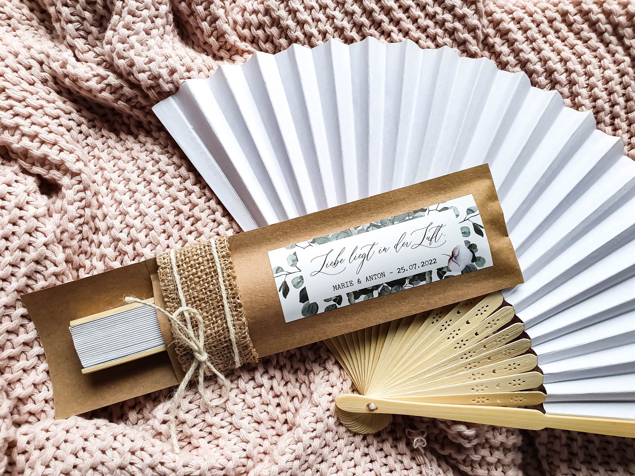 10x FÄCHER Hochzeit personalisiert Boho Vintage Etsy.de