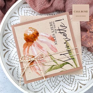 Glückwunschkarte zur Taufe, Geburt, Karte zur Taufe, Geburtskarte, Glückwunsch zum Baby, Babykarte, Mädchen, Junge, personalisiert, LUCA