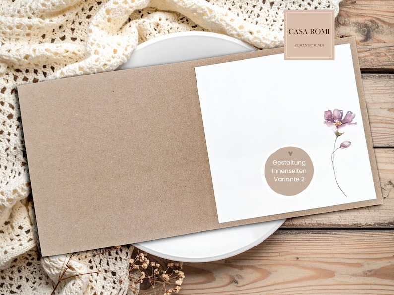 Wedding card, wedding congratulations card, wedding money gift, personalized wedding card, wedding wishes, MOUKI 2 image 4