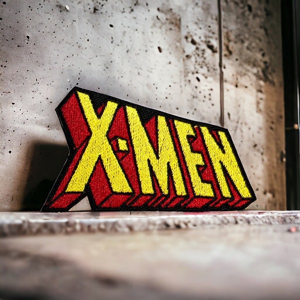 X-MEN Logo Iron on Patch/X-MEN/ X-MEN Logo/Marvel Comic Patch/Comic Book Patch/Marvel Patch/Blue Jean Patch/Back Pack Patch/Kool Patch/