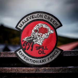 Hell Divers, MALEVELON CREEK Oil Spill Patch 5.14 x 4.66 3 Options Available image 4