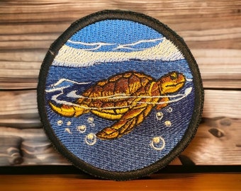 Sea Turtle Iron on Patch