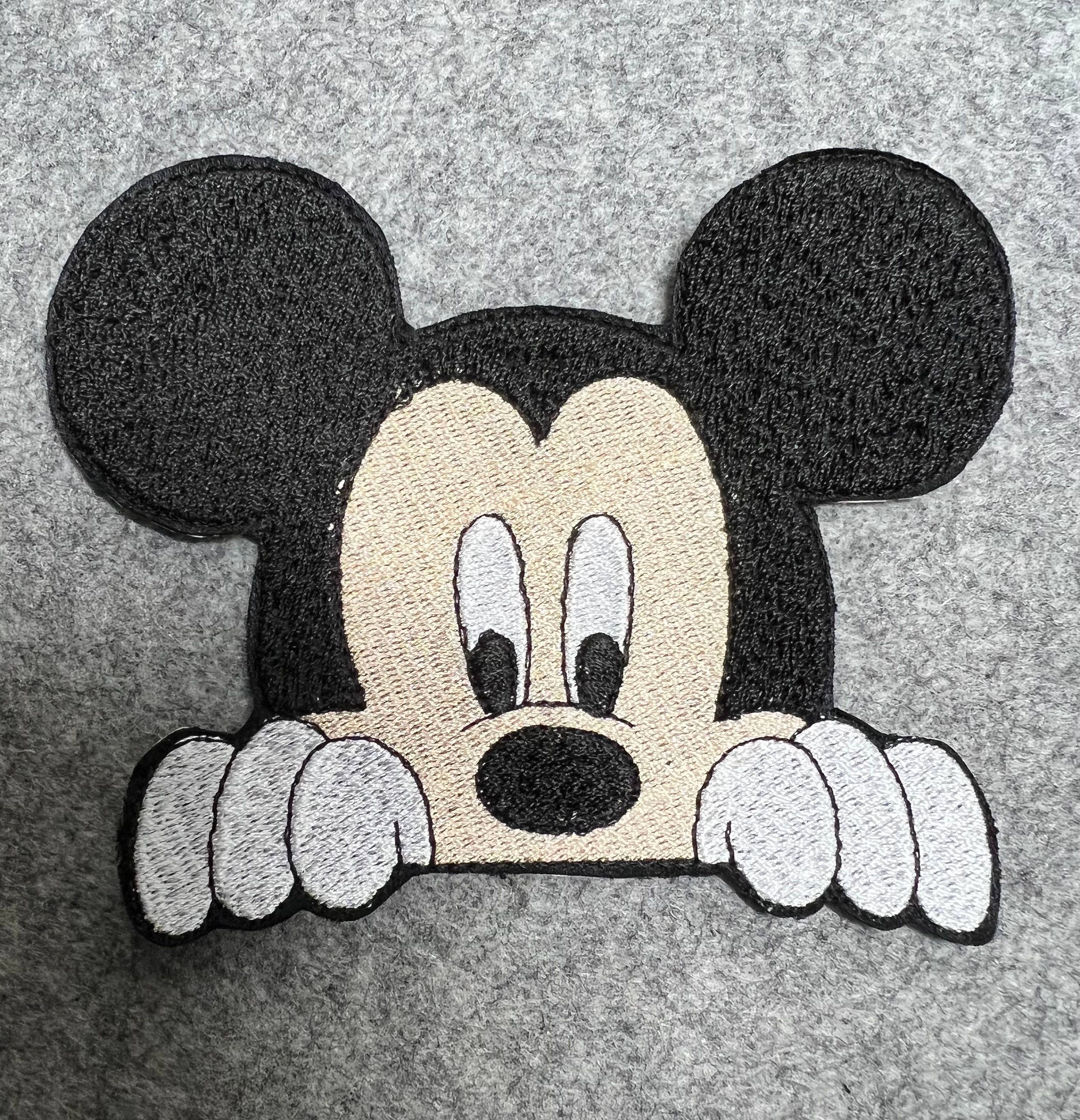 Cartoon animation Mickey art letter pattern Heat Transfer PVC Patch On  Clothes Applique Decor Washable Iron on patches