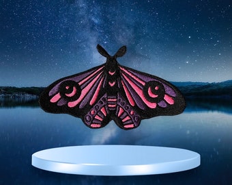 Mystical Elegance: Celestial Moth Patch