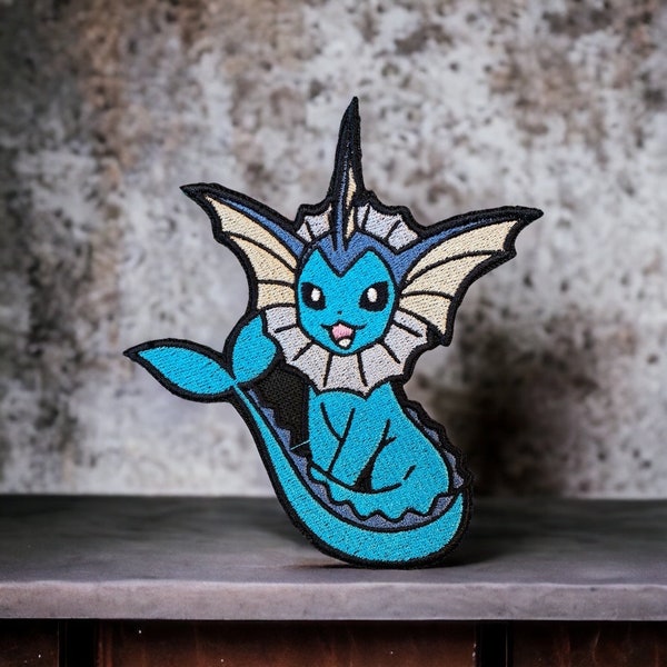 Vaporeon Pokémon Iron on Patch