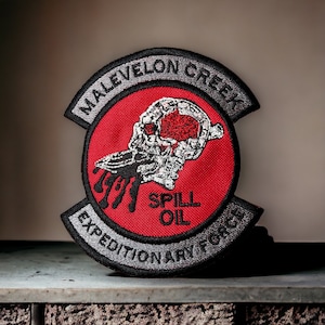 Hell Divers, MALEVELON CREEK Oil Spill Patch 5.14 x 4.66 3 Options Available image 2