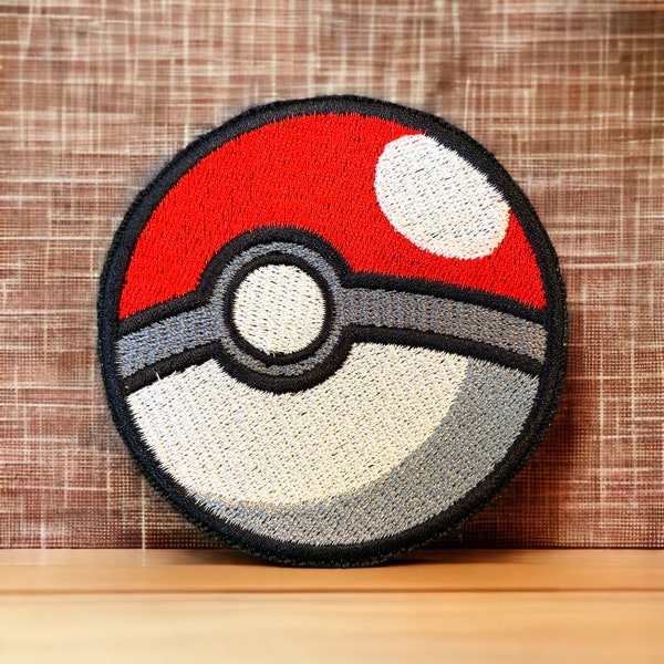 Pokémon Ball Patch| Blue Jean Patch| Pokémon Patch| Sport bag Patch| Kids Patch| Jean Patches| Back Pack Patches| Cool Patches| Iron On