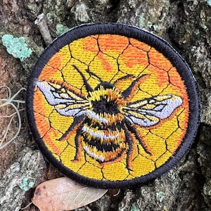 Honeybee Iron on Patch