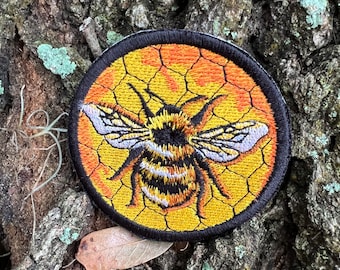 Écusson thermocollant abeille